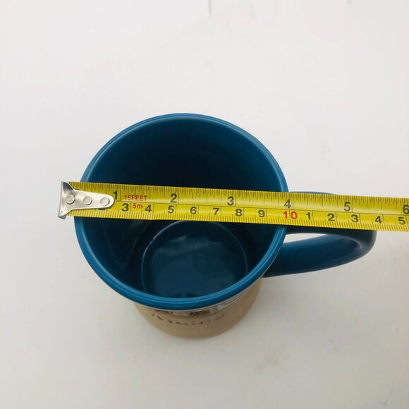 Maine Lighthouse Potters Mug Stoneware Blue Tan - Picture 9 of 9